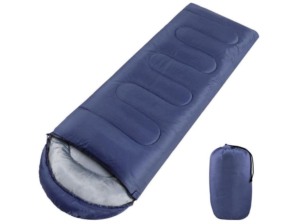 2026-bolsa De Dormir Rectangular Para Adulto Único 3 Temporadas Ligera Acampada Senderismo Azul Marino