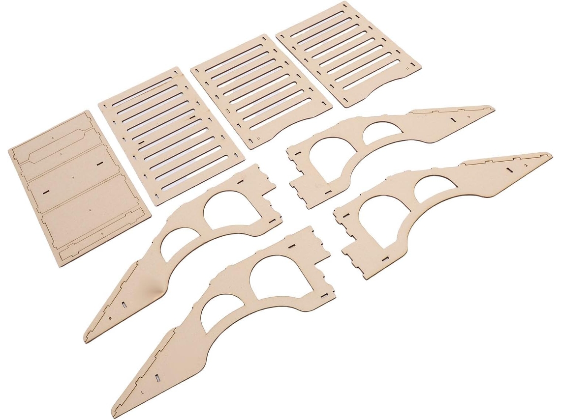 Puente de madera SFUSHOS para coches RC, rampa simulada.