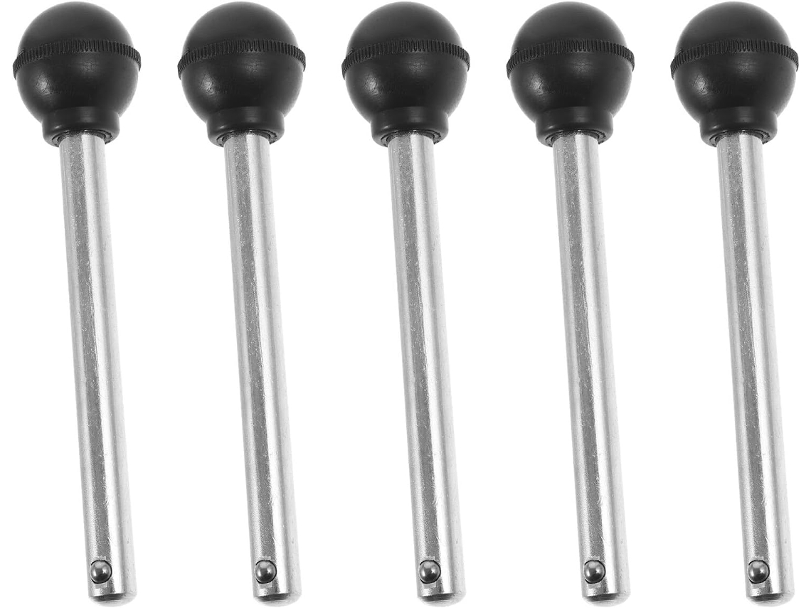 Juego de 5 pasadores de bloqueo universales de 10x95 mm, de acero, para levantamiento de pesas y fitness.