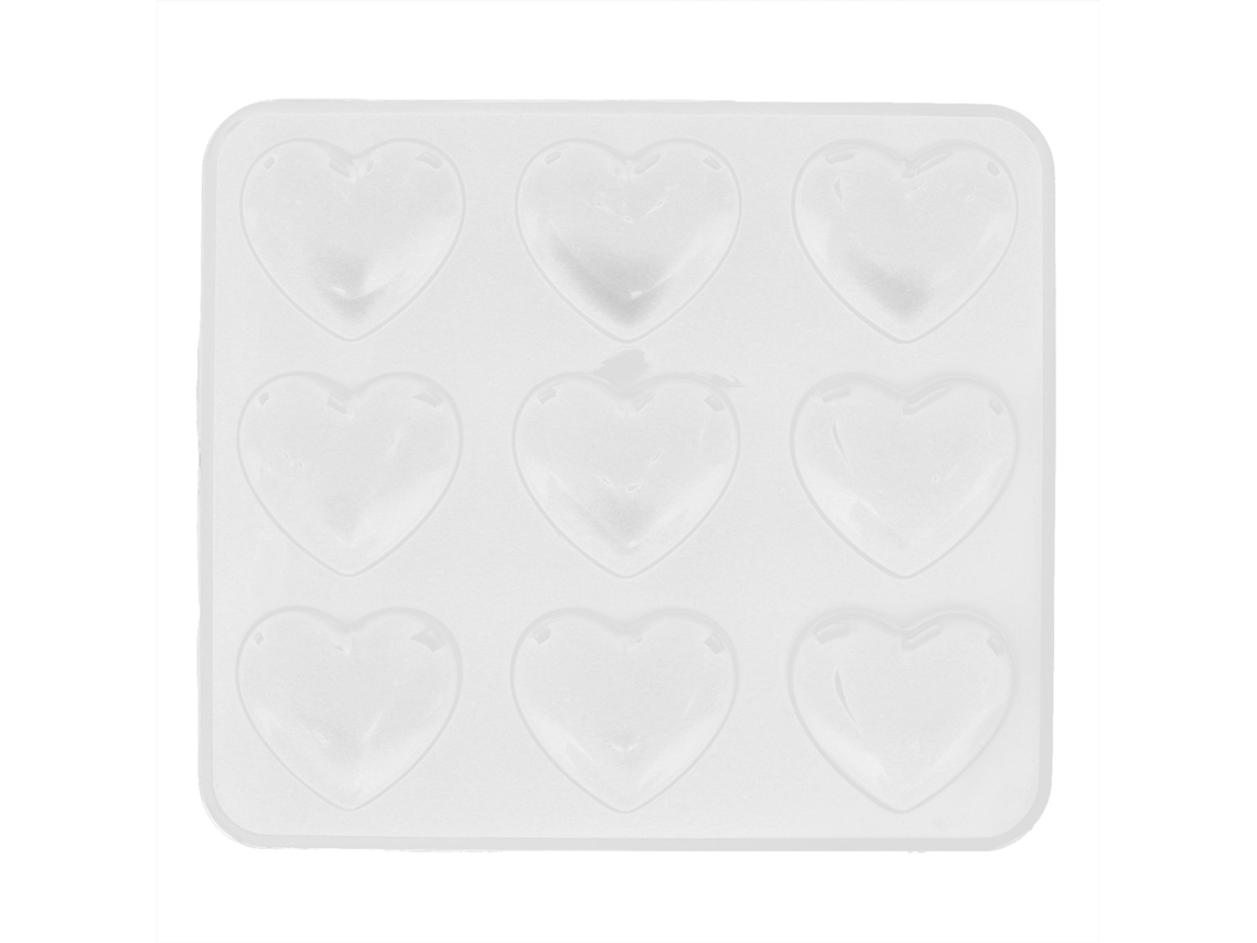 Molde De Silicona Corazón 9 Huecos Para Hornear Pasteles Diy Herramienta Hogar