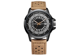 Reloj Deportivo Con Calendario Hannah Martin Pulsera Transpirable Cuarzo Marrón Claro
