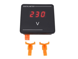 Medidor De Voltaje De Ca Digital Con Pantalla Led Roja Para Automatización Industrial Y Máquinas Eléctricas.