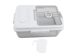 Caja Para Almacenar Pan Con Tapa Hermética Y Contador De Tiempo De Cocción.