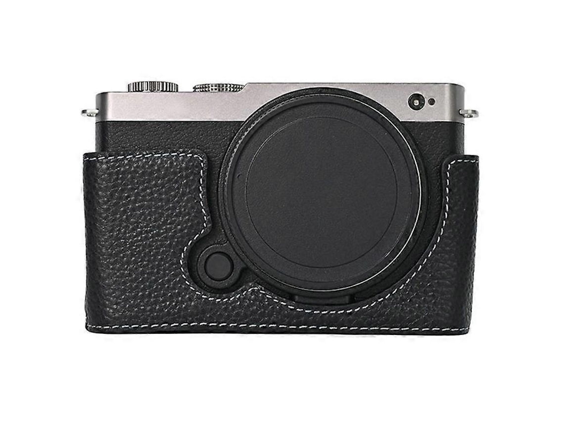 Estuche de cuero genuino compatible con la cámara Panasonic Lumix S9, batería fácil de reemplazar Facpoet