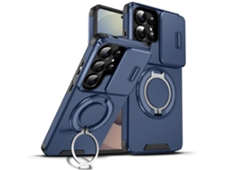 Capa Compatível Com Celular Samsungsung Com Suporte Deslizante Para Janela, Fixação Azul - Samsungsung A17