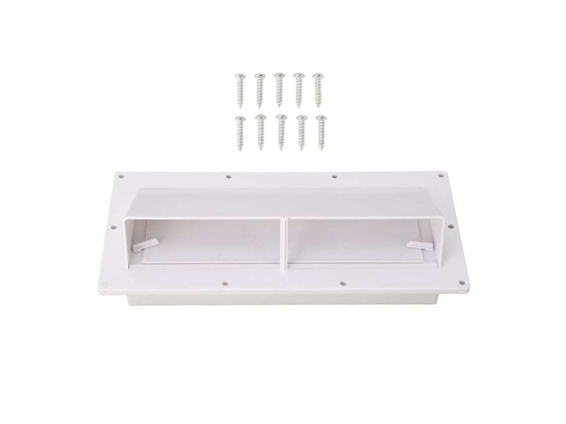 Cubierta de ventilación automática ABS resistente al viento, blanca