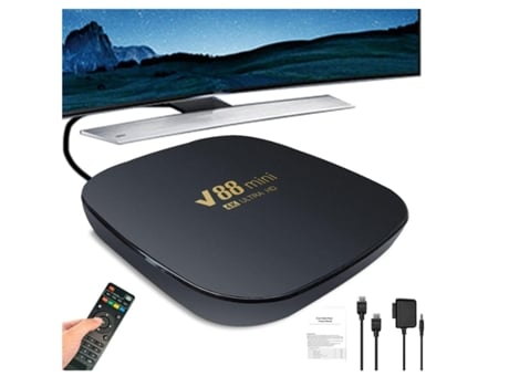 Dispositivo de Tv inteligente Mini decodificador de señal inteligente con Control remoto decodificador de vídeo inteligente soporte de caja de Tv W...