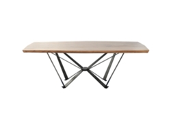 Mesa Comedor Acacia Metal 220x100x76cm