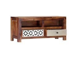Maison Exclusive - Mueble De Tv Madera Maciza De Acacia 90x30x40 Cm