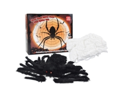 Telaraña iluminada grande de Halloween de 50 pulgadas