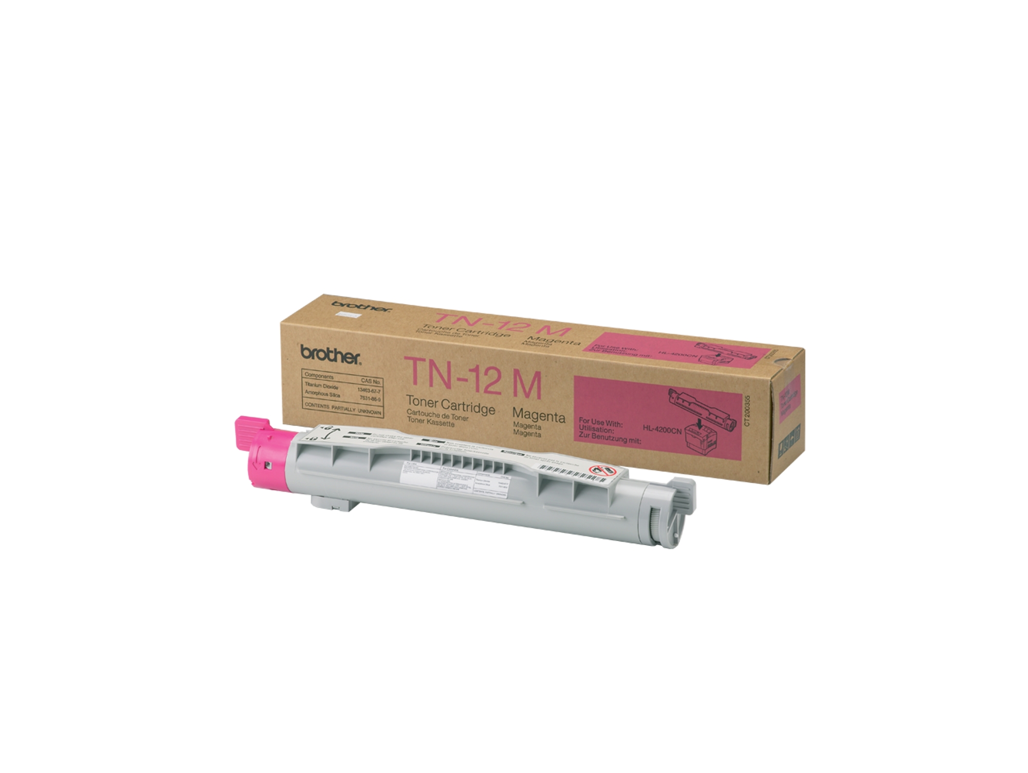 Cartucho de Tóner Original BROTHER TN12M Magenta  para BROTHER HL-4200CN