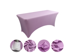 Mantel Rectangular Elástico De Spandex Para Bodas, Banquetes Y Fiestas (morado/122x75x75cm) Gertiz