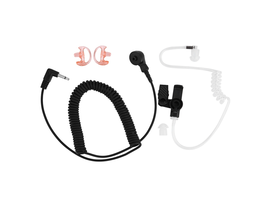 Auriculares Con Tubo Acústico De 3,5 Mm Solo Para Escuchar, Compatibles Con Micrófonos De Radio Walkie-talkie Universales.