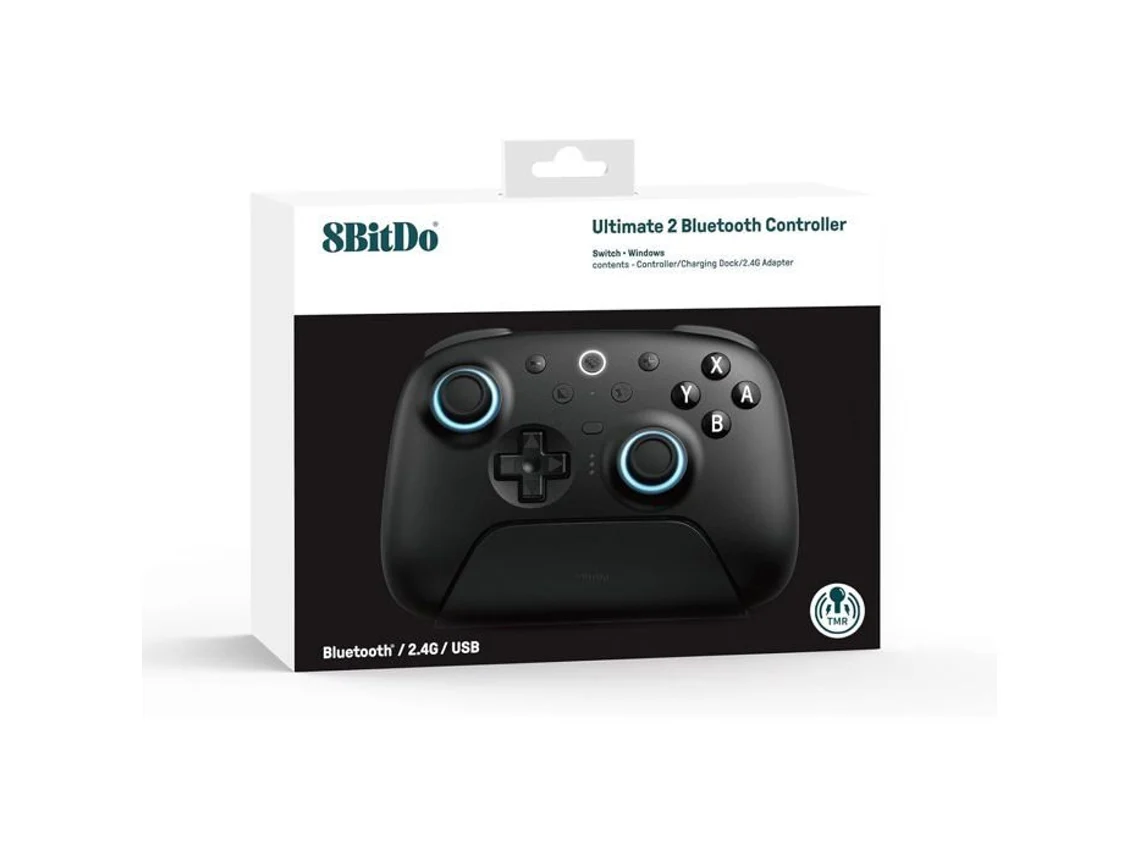 Mando de juegos Bluetooth 8bitdo Ultimate 2 negro compatible con Switch y PC Solo para juegos
