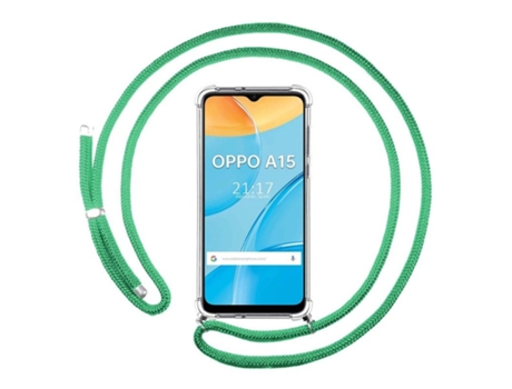 Carcasa Oppo A15 TUMUNDOSMARTPHONE Colgante Verde