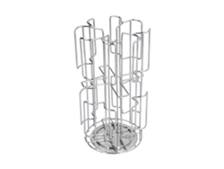 Soporte Giratorio De 360° Para Cápsulas De Café, Con Capacidad Para 64 Cápsulas Tassimo Y Un Diseño Elegante.