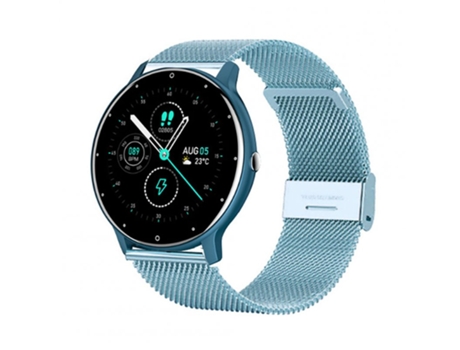 Smartwatch 1 Monitor de presión arterial de funcionamiento de 28 pulgadas Compatible con Android Ios Blue Steel