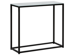 Aparador de estilo industrial BELIANI Delano de Vidrio templado Blanco 80x30x76