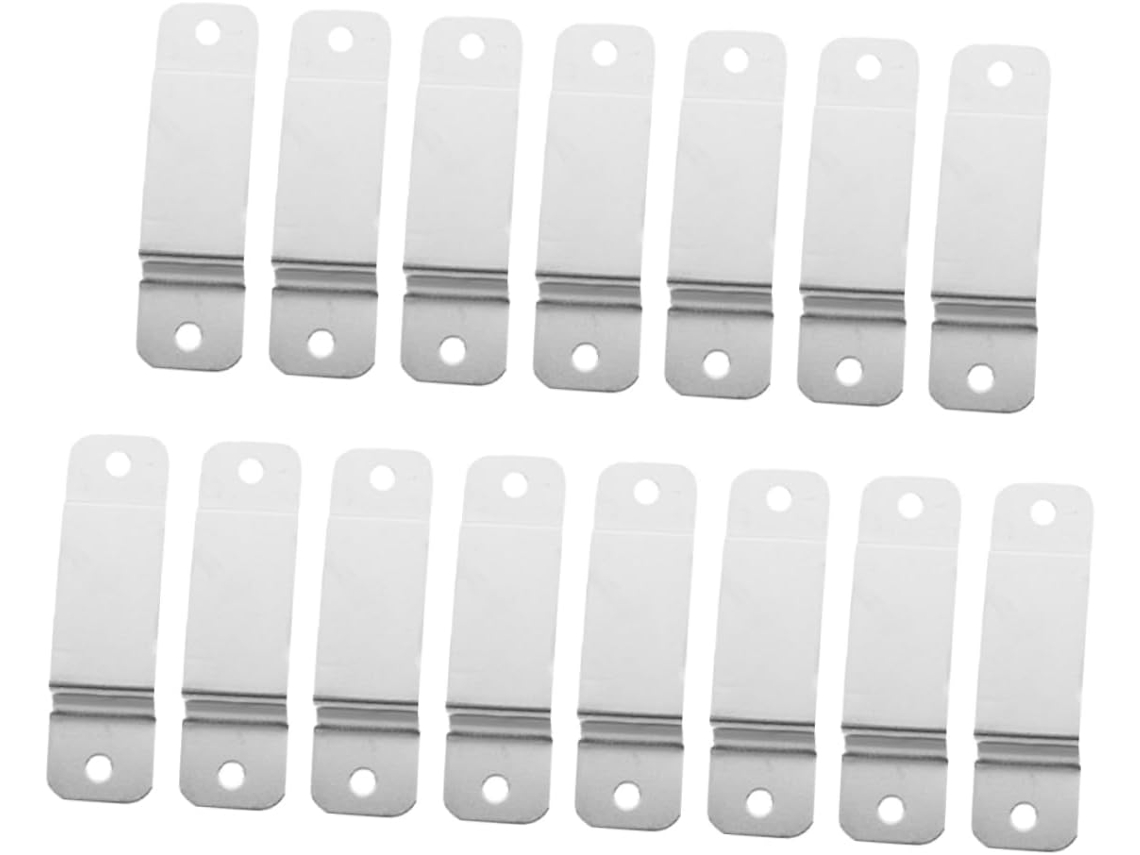 Soporte Cinturón Hierro Plateado Cinta Métrica Fácil Insertar Quitar Paquete 15 Clips Metálicos Costura