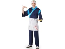 Disfraz de Cocinero Maestro Sushi azul para hombre