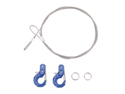 2 Ganchos De Remolque Metálicos Para Coches Rc, Fabricados En Aluminio Y Acero, Ligeros Y Compactos, Para Scx10 D90 Trx4, Color Azul.