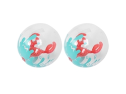 2 Pelotas De Playa Inflables Grandes De Pvc Con Forma De Cangrejo En 3d Para Playa Y Piscina, Para Mayores De 3 Años.