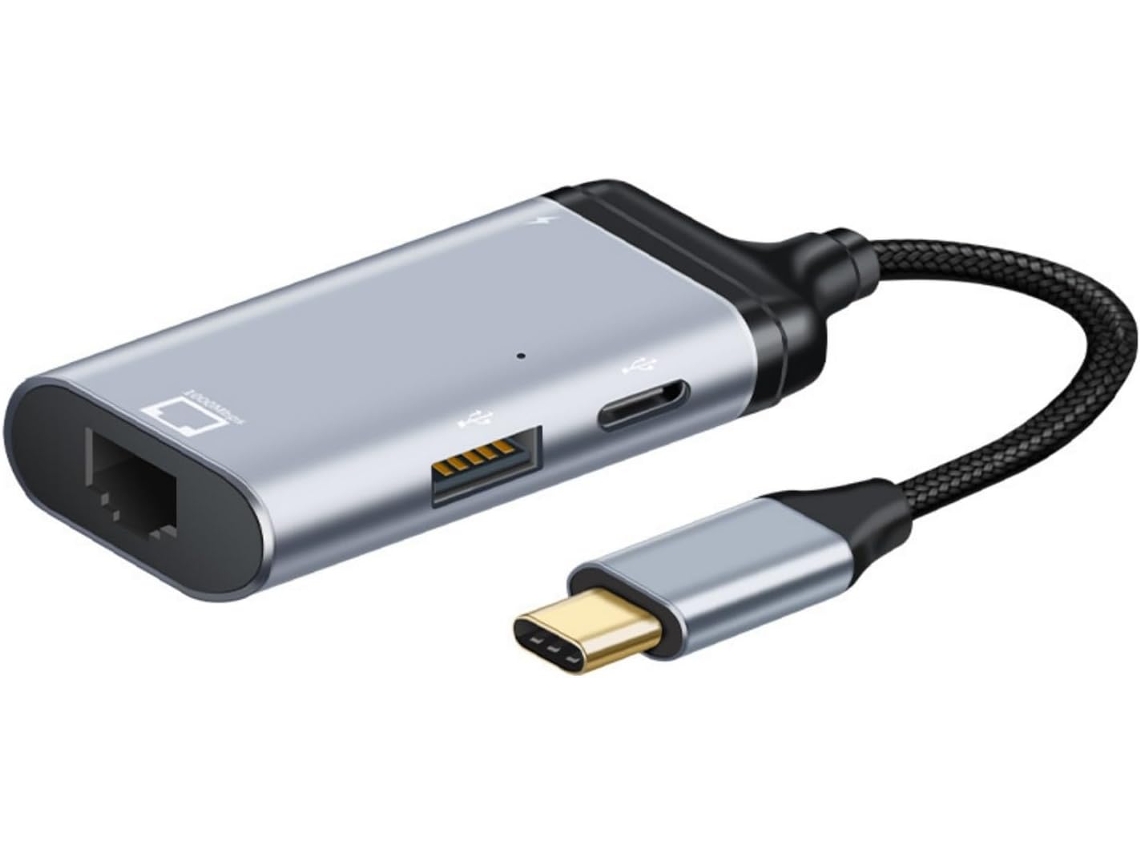 Adaptador Usb-c A Vga Duradero, De Aluminio, Compatible Con Televisores De Hasta 4k.