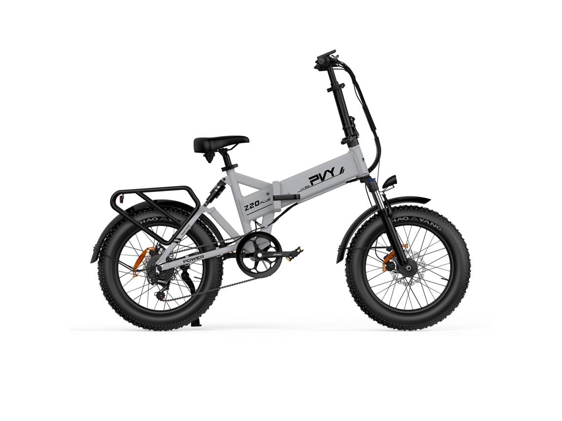 Bicicleta Eléctrica PVY Z20 Plus 1000 Potencia 250W Batería 48V16.5Ah Autonomía 120Km Frenos de Disco Hidráulicos Gris