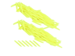 Danu26-2 Flotadores De Pesca De Caucho Con Cola Plana Triangular Boya Accesorio De Pesca Amarillo