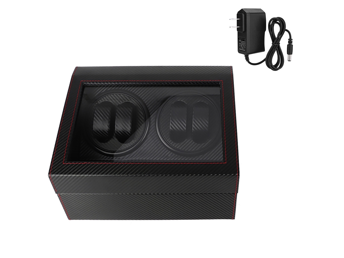Caja de reloj de cuerda automática de doble cabezal 4+6