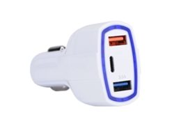 Cargador De Coche (puerto Usb Doble, Compatible Con Carga Rápida Qc3.0)