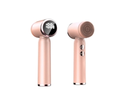 Cepillo facial 6 en 1 para limpieza y exfoliación, giratorio, con pantalla LED, eléctrico, rosa, Bestvite
