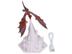 2026-lámpara Dragón Volcán Led Carga Usb Luz Nocturna 3d Impresa Para Niños Dormitorios Camping