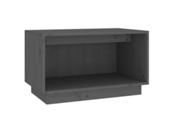 Mueble TV 60x35x35 cm Madera Maciza Pino Gris MAISON EXCLUSIVE