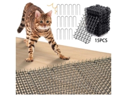 Alfombrilla Antigatos Choyclit Con Pinchos, 15 Unidades, Antiperros, Barrera Antigatos Para Exteriores, Repelente Para Gatos