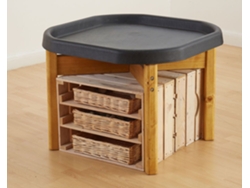 Bandeja Cosy Mini Tuff Spot con soporte de madera, mesa de actividades para niños pequeños, 50 cm