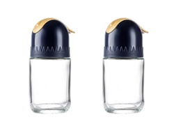 Juego de salero y pimentero gris juego de vasos de salero y pimentero 2 piezas de salero y pimentero (azul) ZMDECQNA
