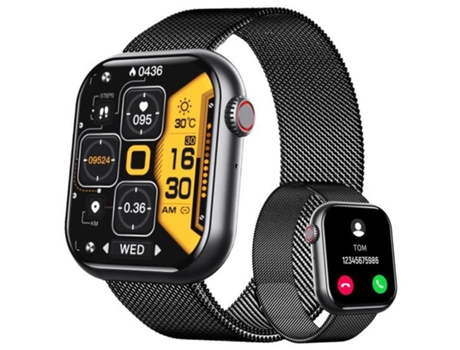 Smartwatch CHRONUS F57 Touch Impermeable Podómetro Cardio Negro