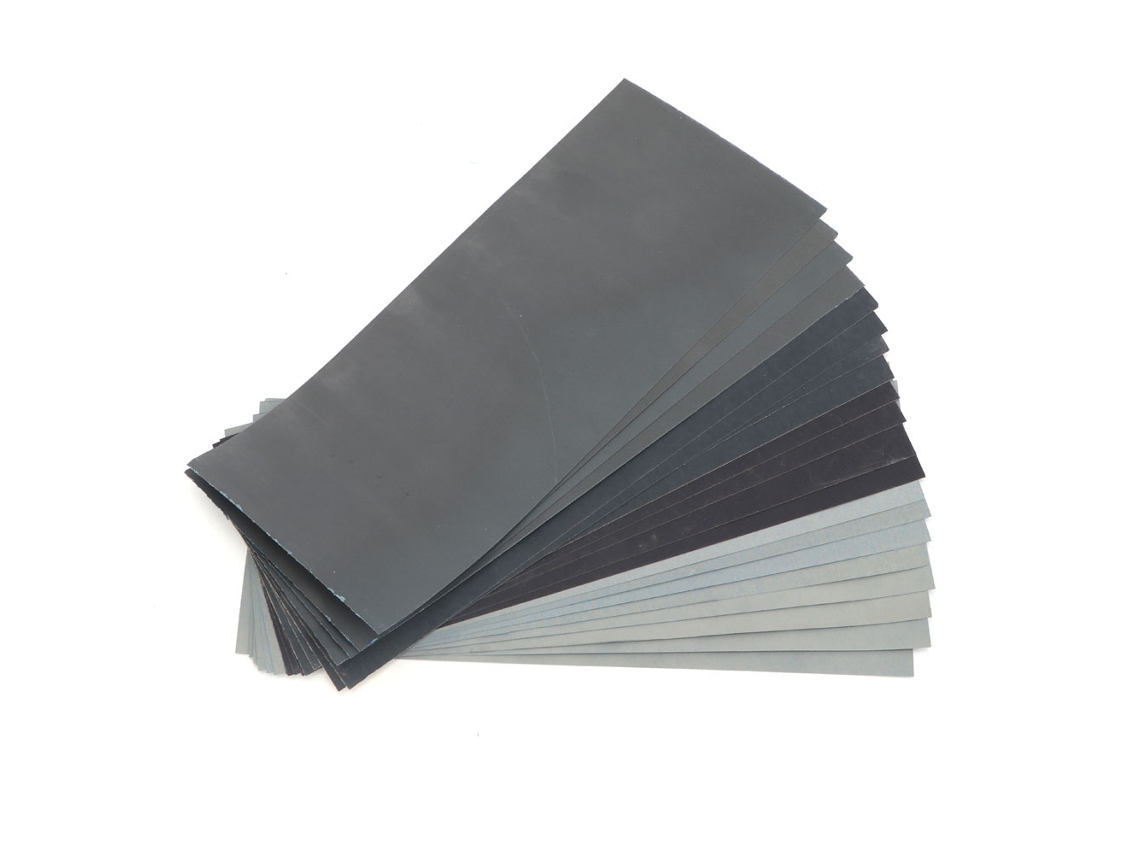 Papel De Lija Húmedo Y Seco De 22,9 X 9,3 Cm, 20 Unidades, Para Pulir Madera, Metal Y Plástico.
