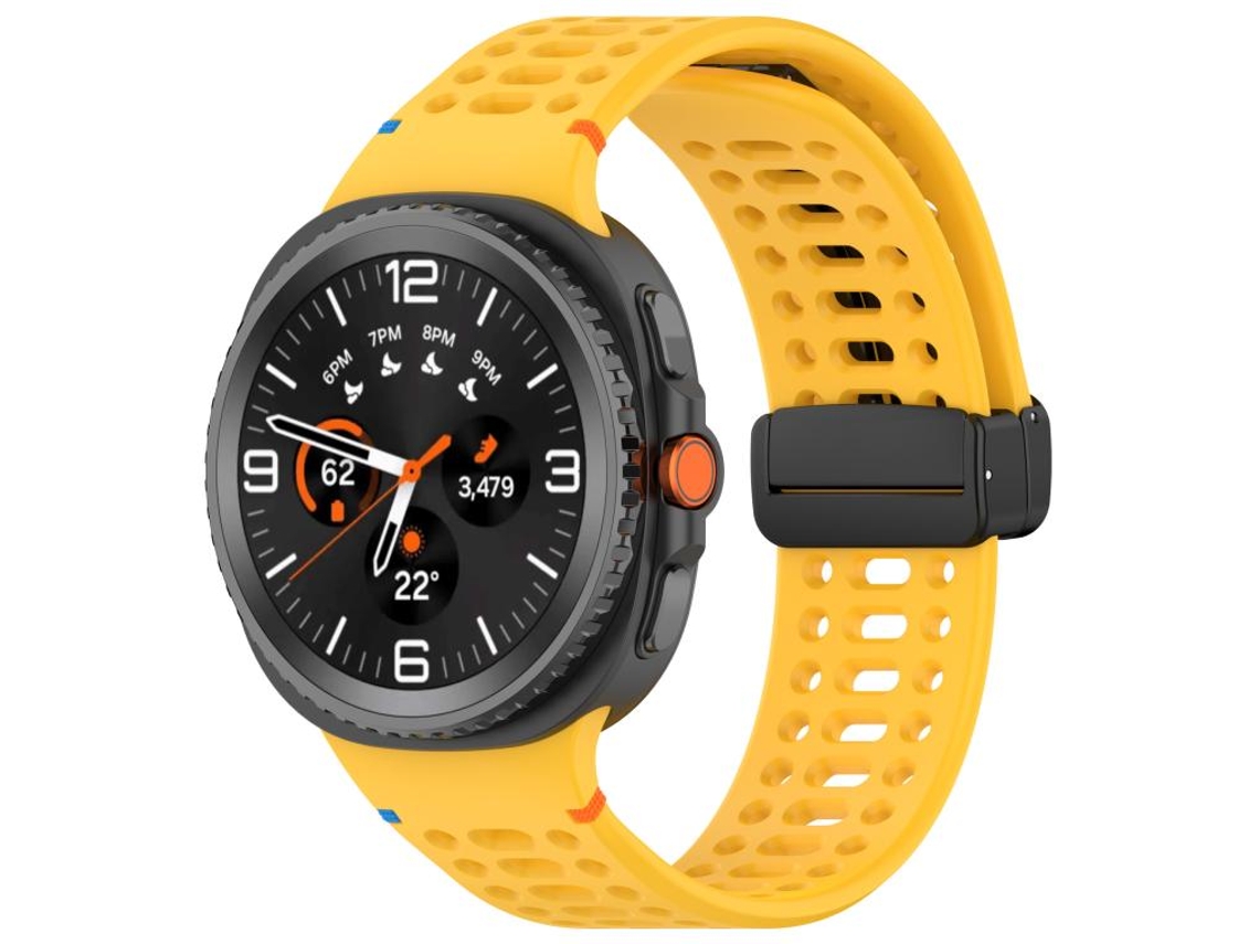 Correa de silicona negra con cierre magnético para Samsung Galaxy Watch 8 / 8 Classic