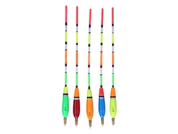 Juego de flotadores de pesca (5 piezas, 4+2 g) Madera de balsa