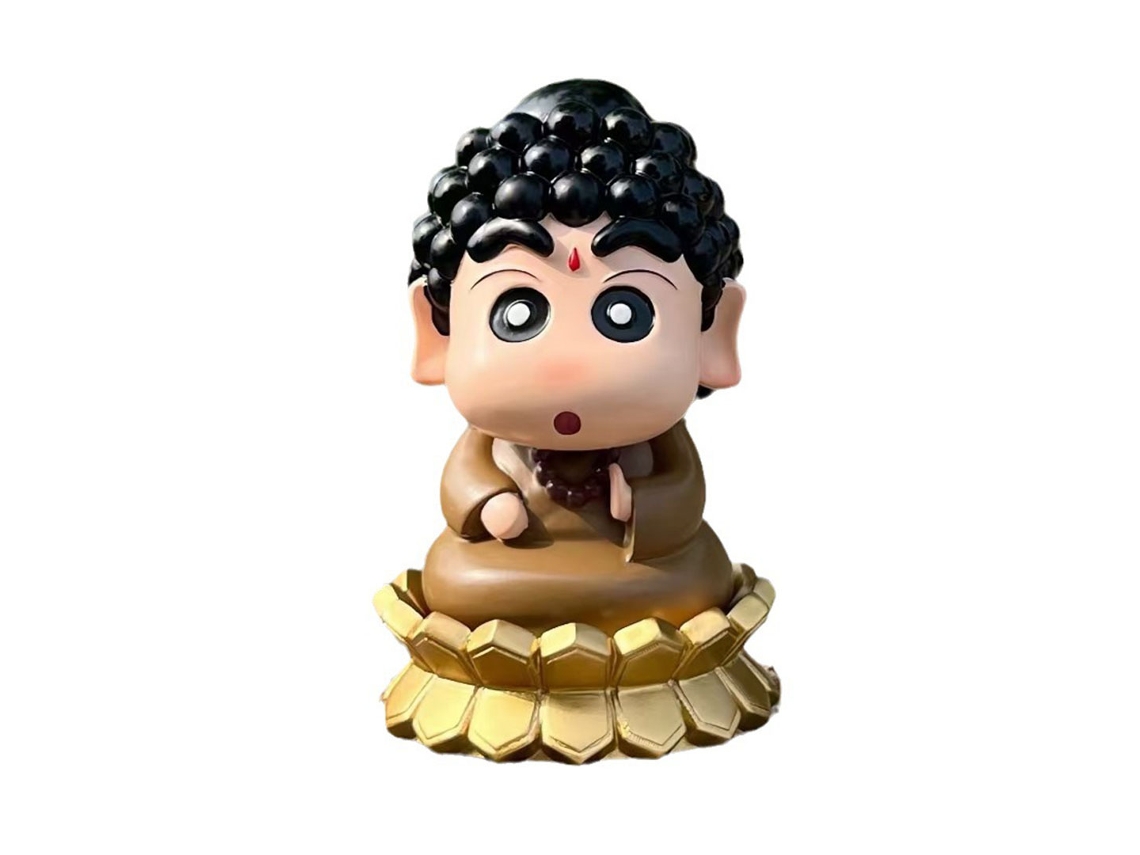 Pequeña Estatua De Buda De 13 Cm En Pvc, Decoración De Mesa Y Coche Con Diseño De Dibujos Animados, Regalo Único.