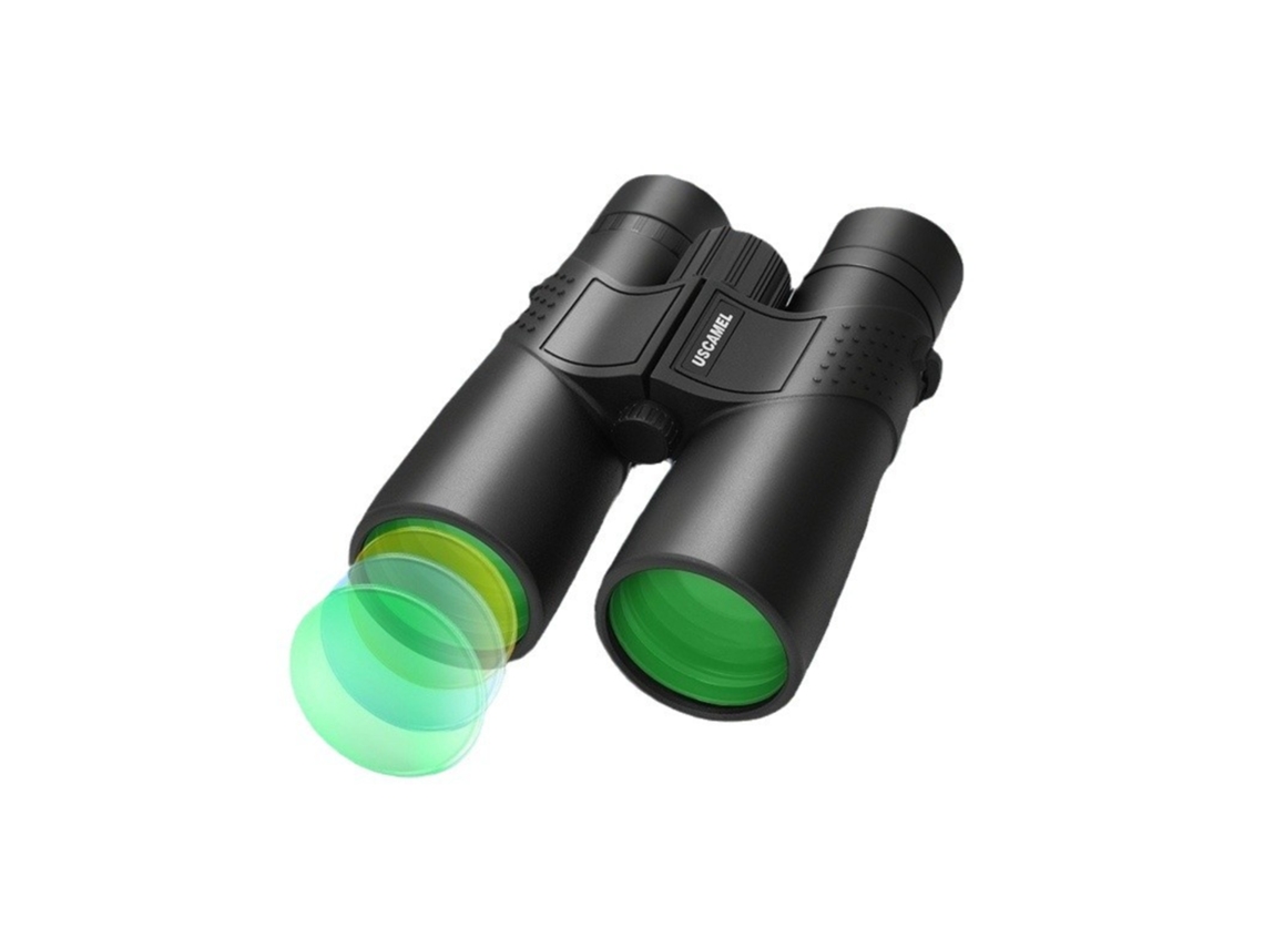 Binoculares 10x50 Impermeable Y Antivaho Óptica Hd Con Objetivo Grande Para Exterior (negro)