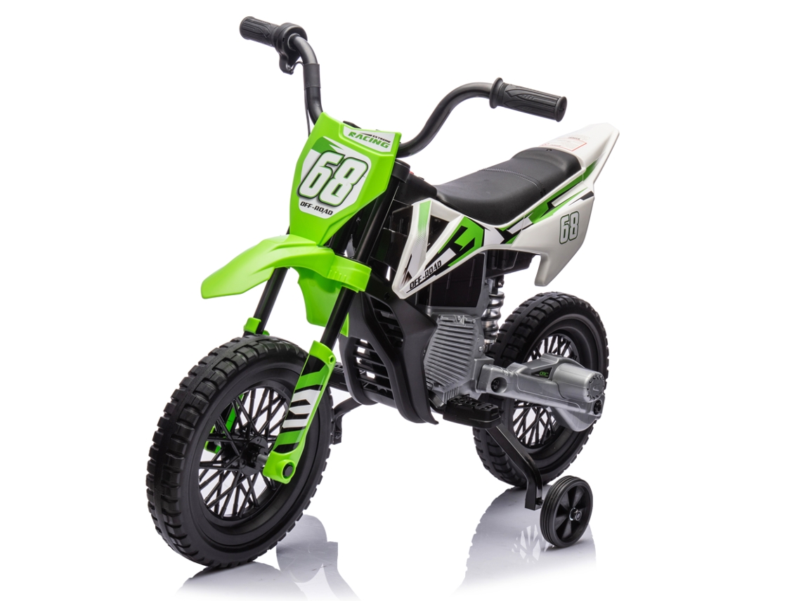 Moto eléctrica infantil Ataa Nuka Trial Style con batería de 12 V, color verde