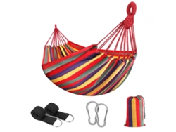 Hamaca doble portátil para acampar Siurn (280-150 cm, capacidad de carga: 200 kg)