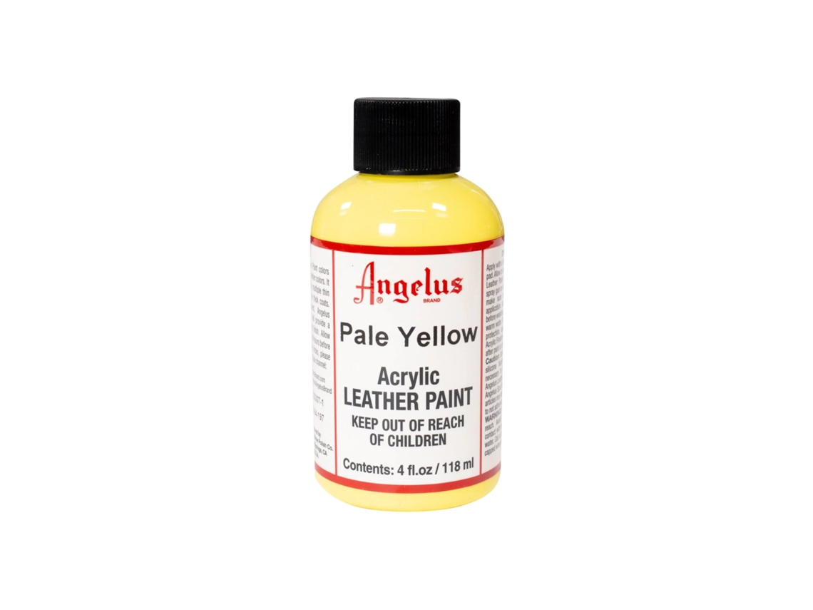 Tinte Angelus amarillo pálido para cuero y polipiel, 118 ml