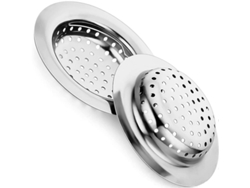 Protector De Drenaje Acero Inoxidable Filtro De Fregadero 11cm Cesta Con Mango 2 Unidades