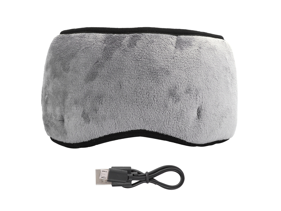 Antifaz Bluetooth 5.0 Para Escuchar Música Y Dormir Con Sonido Estéreo, Negro/gris