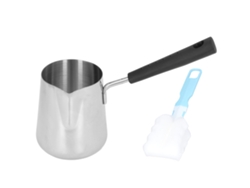 Mini calentador de mantequilla de acero inoxidable de 350 ml con pico derretidor