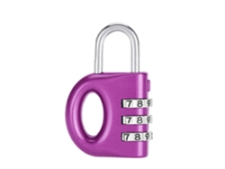 Candado de seguridad antirrobo con combinación numérica para mochilas y maletas. Dam